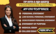 proofread and edit personal statement statement of purpose university admissions