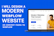 design and develop webflow website, landing page, convert figma to webflow