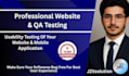 do testing of your website, mobile application and report bugs