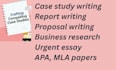 help you to write assignments, case studies and internship reports, apa papers