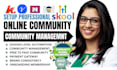 skool community setup ghl kajabi course mighty networks skool community manager