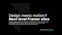 build modern and interactive framer website