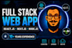build full stack website or web app with react, nextjs and nodejs