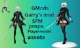 port, edit, create gmod model, props, asset, garrys mod, sfm, mmd, 3d model
