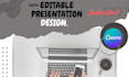 do editable presentation designs using canva