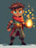 draw 2d game character illustration