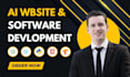 do ai website, web app, chat app, chatbot and full stack development