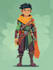 draw 2d game character illustration
