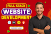 be front end web developer, full stack website development