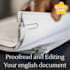 proofread, edit, grammar check, and spell check your english document