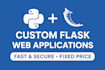 develop custom flask web applications with python