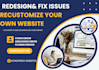 redesign ,fix ,customize websites