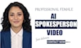 create ai green screen female spokesperson video