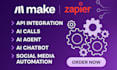 do make com automation, make com api integration expert