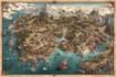 make your fantasy map illustration art