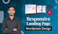 build a responsive wordpress landing page with elementor