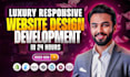 build luxury website design and website development