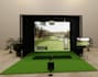 recreate 3d golf simulator setup,virtual golf studio, indoor traning,golf course