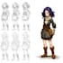 draw anime style character sprites