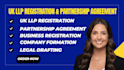 register your UK llp and draft a professional partnership agreement