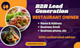do b2b lead generation of restaurant owners