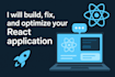 create a react front end application using html, CSS, bootstrap and reactjs