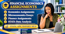 do financial economics, microeconomics, statistics data analysis stata assigned