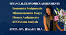 do financial economics, microeconomics, statistics data analysis stata assigned
