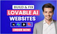 build and fix lovable ai website, web app, lovable dev projects with supabase