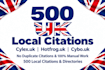 do 500 UK local citations and business directories for SEO