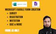 create online microsoft forms google forms survey registration quiz forms