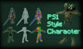 create, rig and animate ps1 style 3d character