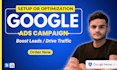 setup, google ads for retargeting, SEM, and conversion tracking