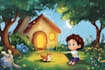 create children book illustration and children book