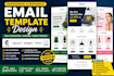 design responsive email templates for mailchimp klaviyo HTML