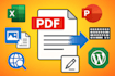 convert scanned files, retype documents, and create fillable forms