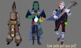 create rig retro ps1 psx ps2 n64 low poly 3d character for game and animation
