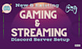 setup gaming, esports, streaming discord server