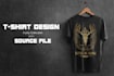 design trendy custom t shirts with source files for pod stores