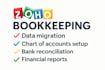 zoho books accounting  setup, migration  monthly bookkeeping  CPA pro