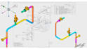 design piping plan, 2d 3d isometric, steel structure, fabrication dwg
