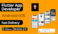 develop mobile app in flutter android and ios