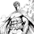 draw black and white comic superhero character line art