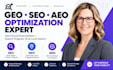 do monthly website GEO, local off page aeo, SEO backlinks building for ai search