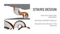 create stair design and professional technical drawing