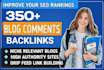 create high quality blog comment backlinks with niche relevant sites