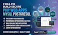 fix, update, or build custom PHP web application with mysql postgresql