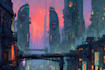 did stunning sci fi, cyberpunk, fantasy characters