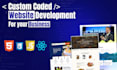 create a responsive and modern custom coded website react js website