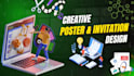 design eye catching party invitations and event graphics